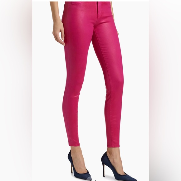 NWT L’AGENCE Margot HR Coated Rose Skinny Jeans,Size-30 - Picture 5 of 17